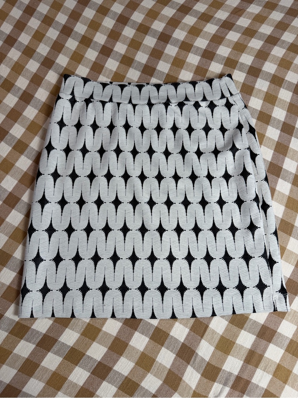 Renee C Black White Geometric Jacquard Pencil Skirt Size Medium Stitch Fix